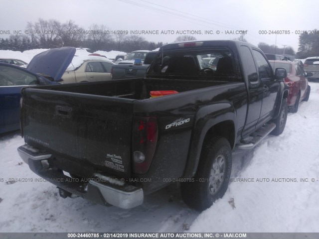 1GTDS19E678142901 - 2007 GMC CANYON BLACK photo 4