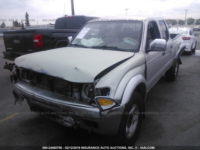 5TEGN92NX3Z224376 - 2003 TOYOTA TACOMA DOUBLE CAB PRERUNNER GRAY photo 2