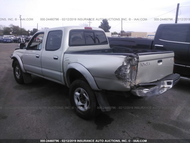 5TEGN92NX3Z224376 - 2003 TOYOTA TACOMA DOUBLE CAB PRERUNNER GRAY photo 3