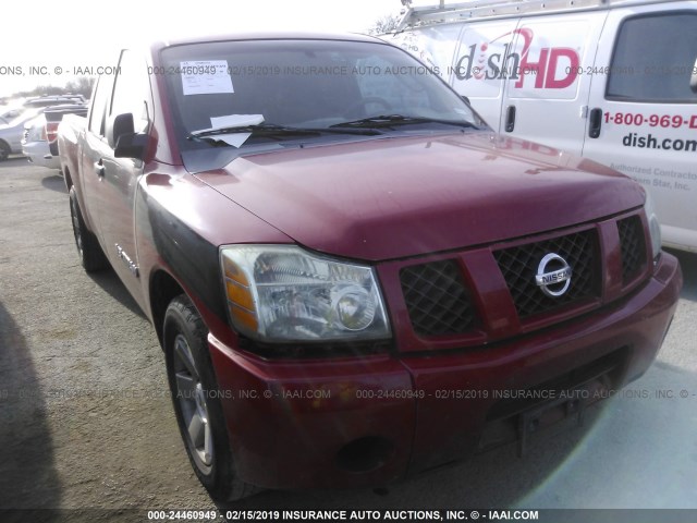 1N6BA06A26N534163 - 2006 NISSAN TITAN XE/SE/LE RED photo 1