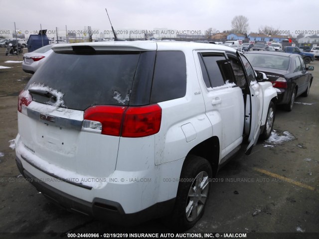 2CTALBEW6A6345650 - 2010 GMC TERRAIN SLE WHITE photo 4