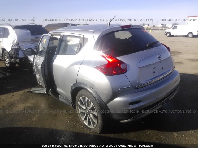 JN8AF5MRXCT108755 - 2012 NISSAN JUKE S/SV/SL SILVER photo 3