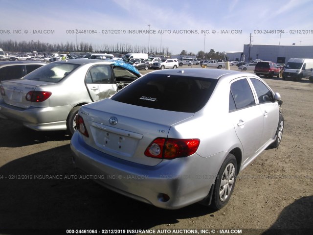 JTDBL40E69J030923 - 2009 TOYOTA COROLLA LE/XLE SILVER photo 4
