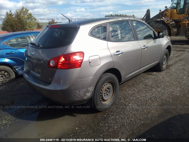 JN8AS5MV4AW606079 - 2010 NISSAN ROGUE S/SL/KROM GRAY photo 4