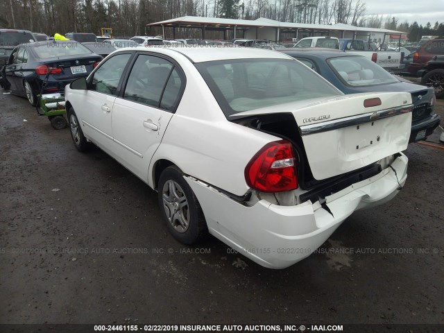 1G1ZS57FX7F265050 - 2007 CHEVROLET MALIBU LS WHITE photo 3