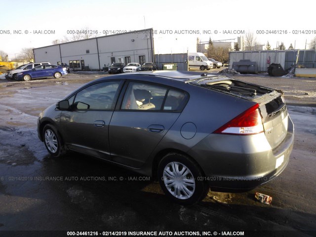 JHMZE2H33BS011602 - 2011 HONDA INSIGHT GRAY photo 3