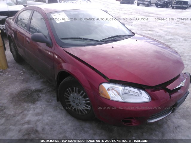 1C3EL46R12N230053 - 2002 CHRYSLER SEBRING LX RED photo 1