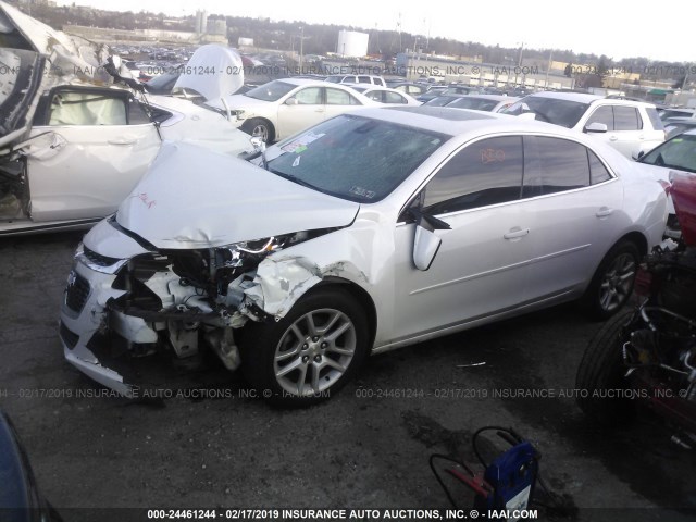 1G11C5SL6FU123893 - 2015 CHEVROLET MALIBU 1LT თეთრი ფოტო 2