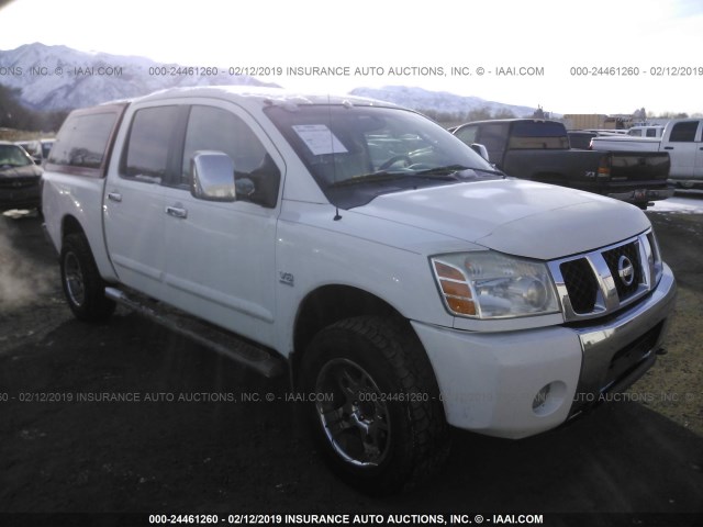 1N6AA07B84N539674 - 2004 NISSAN TITAN XE/SE/LE WHITE photo 1