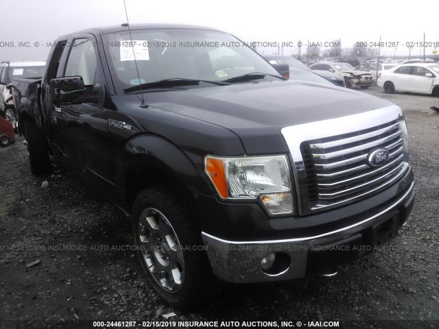 1FTFX1EV5AFA63187 - 2010 FORD F150 SUPER CAB BLACK photo 1