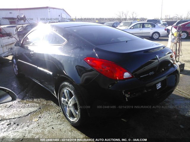 1G2ZH17N484168725 - 2008 PONTIAC G6 GT BLACK photo 3