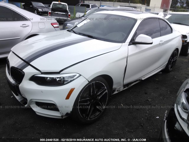 WBA1F9C55FVW98368 - 2015 BMW 228 I/SULEV WHITE photo 2