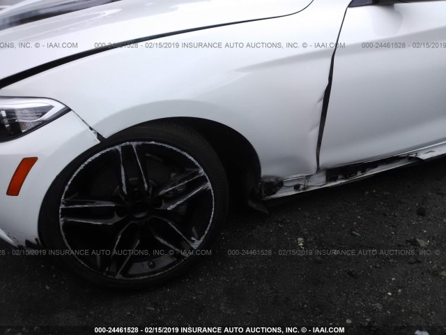 WBA1F9C55FVW98368 - 2015 BMW 228 I/SULEV WHITE photo 6