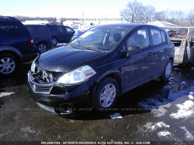 3N1BC1CP8BL397240 - 2011 NISSAN VERSA S/SL BLACK photo 2