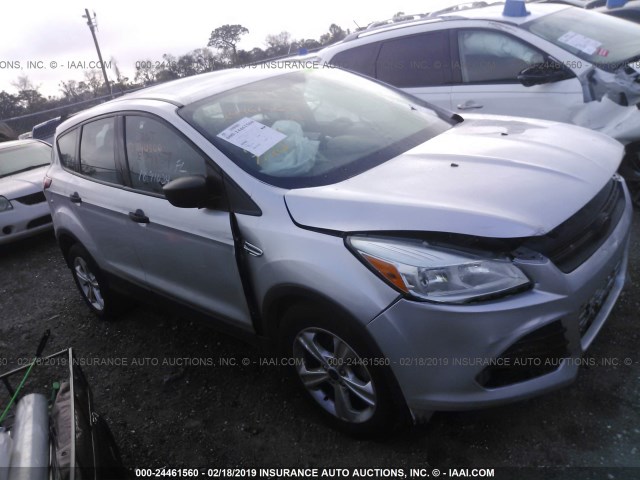 1FMCU0F77EUE34157 - 2014 FORD ESCAPE S SILVER photo 1