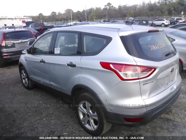 1FMCU0F77EUE34157 - 2014 FORD ESCAPE S SILVER photo 3