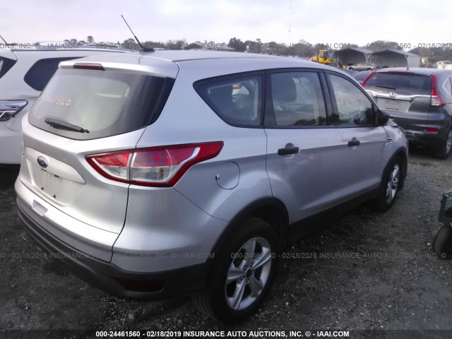 1FMCU0F77EUE34157 - 2014 FORD ESCAPE S SILVER photo 4