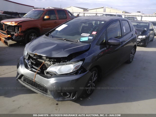 3HGGK5H87FM784071 - 2015 HONDA FIT EX/EXL GRAY photo 2