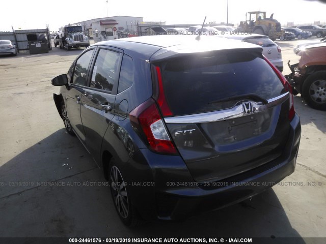 3HGGK5H87FM784071 - 2015 HONDA FIT EX/EXL GRAY photo 3