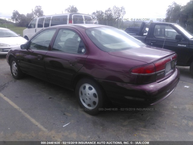 1MEFM6533YK616715 - 2000 MERCURY MYSTIQUE GS/SPORT RED photo 3