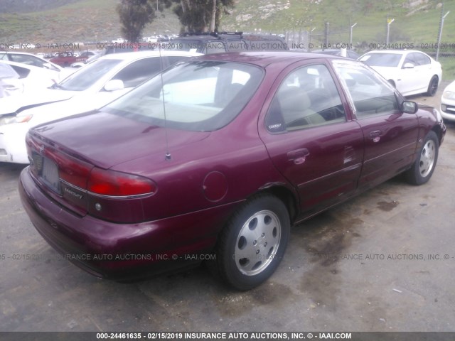 1MEFM6533YK616715 - 2000 MERCURY MYSTIQUE GS/SPORT RED photo 4