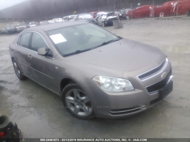 1G1ZH57B48F163708 - 2008 CHEVROLET MALIBU 1LT TAN photo 1