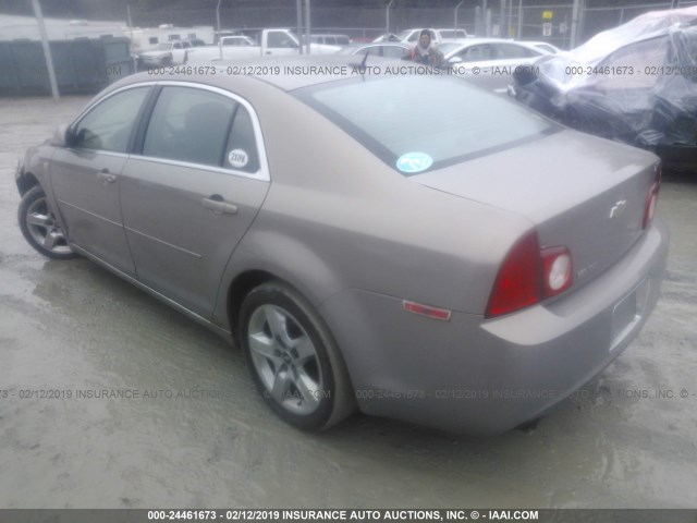 1G1ZH57B48F163708 - 2008 CHEVROLET MALIBU 1LT TAN photo 3