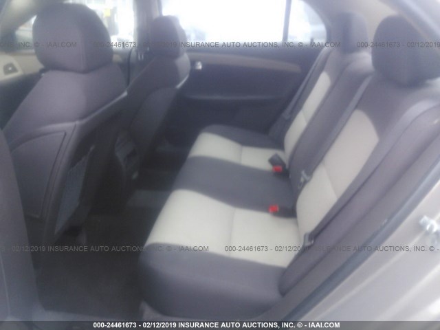 1G1ZH57B48F163708 - 2008 CHEVROLET MALIBU 1LT TAN photo 8