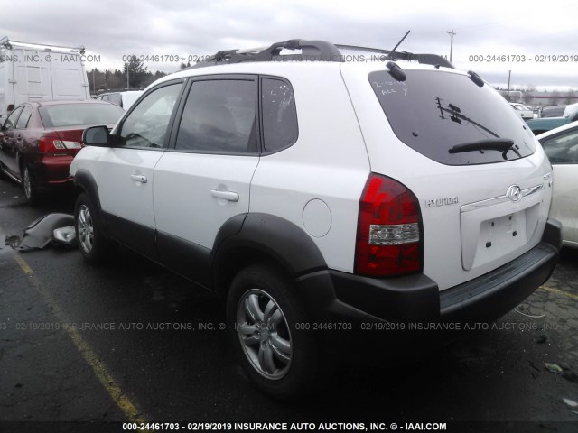 KM8JN12D16U450622 - 2006 HYUNDAI TUCSON GLS/LIMITED 白色 照片 3