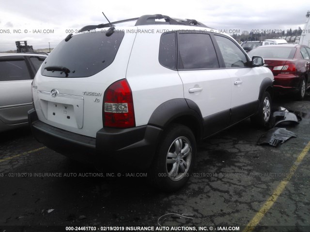 KM8JN12D16U450622 - 2006 HYUNDAI TUCSON GLS/LIMITED 白色 照片 4