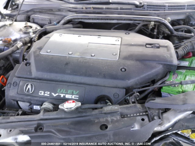 19UYA42453A015875 - 2003 ACURA 3.2CL SILVER photo 10