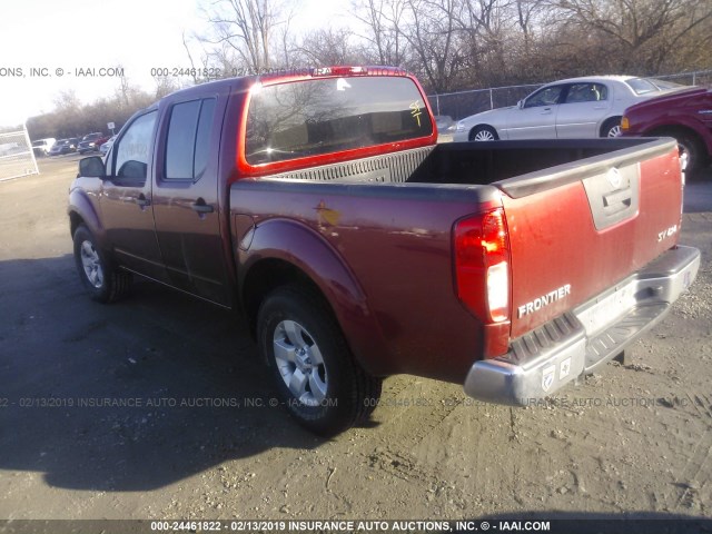 1N6AD0EV1DN749392 - 2013 NISSAN FRONTIER S/SV/SL/PRO-4X RED photo 3