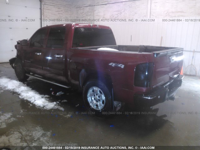 3GCPKSE73DG376610 - 2013 CHEVROLET SILVERADO K1500 LT MAROON photo 3