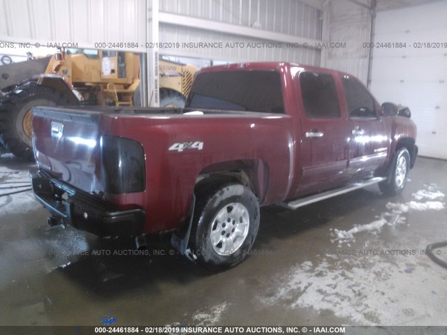 3GCPKSE73DG376610 - 2013 CHEVROLET SILVERADO K1500 LT MAROON photo 4