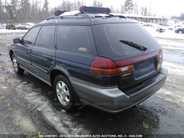 4S3BG6858X7633631 - 1999 SUBARU LEGACY OUTBACK/SSV/LIMITED/30TH Dark Blue photo 3