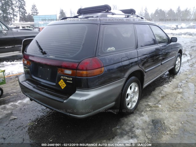 4S3BG6858X7633631 - 1999 SUBARU LEGACY OUTBACK/SSV/LIMITED/30TH Dark Blue photo 4