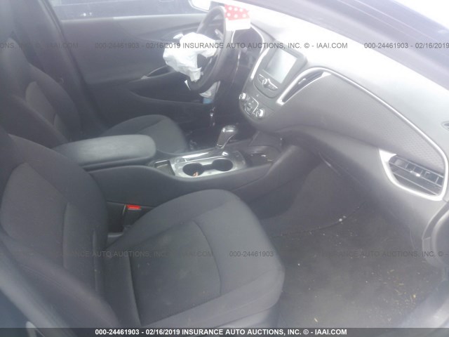 1G1ZB5STXHF123005 - 2017 CHEVROLET MALIBU LS BLACK photo 5