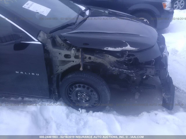 1G1ZB5STXHF123005 - 2017 CHEVROLET MALIBU LS BLACK photo 6