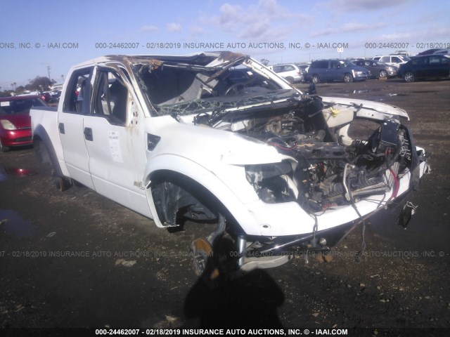 1FTFW1R67DFB29717 - 2013 FORD F150 SVT RAPTOR WHITE photo 1