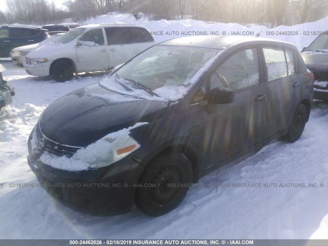 3N1BC13EX7L429868 - 2007 NISSAN VERSA S/SL BLACK photo 2