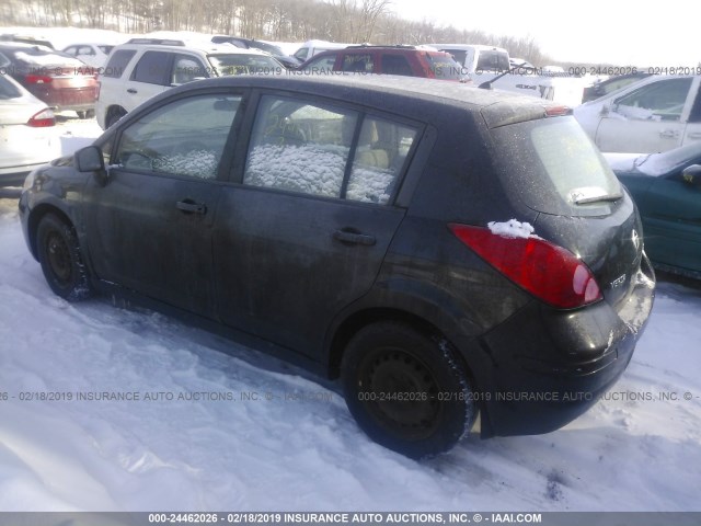 3N1BC13EX7L429868 - 2007 NISSAN VERSA S/SL BLACK photo 3