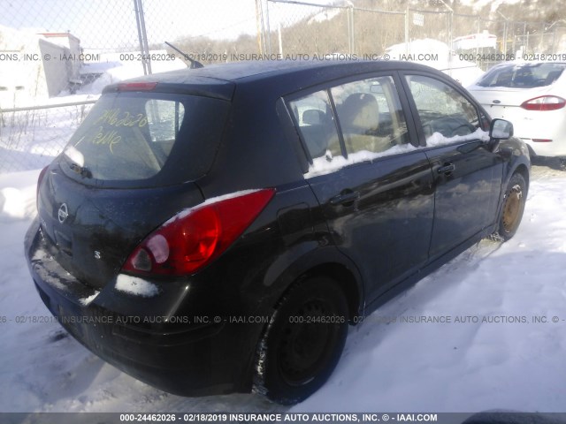 3N1BC13EX7L429868 - 2007 NISSAN VERSA S/SL BLACK photo 4