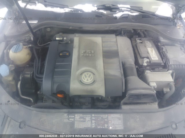 WVWAK73C47P141894 - 2007 VOLKSWAGEN PASSAT 2.0T/WOLFSBURG GRAY photo 10