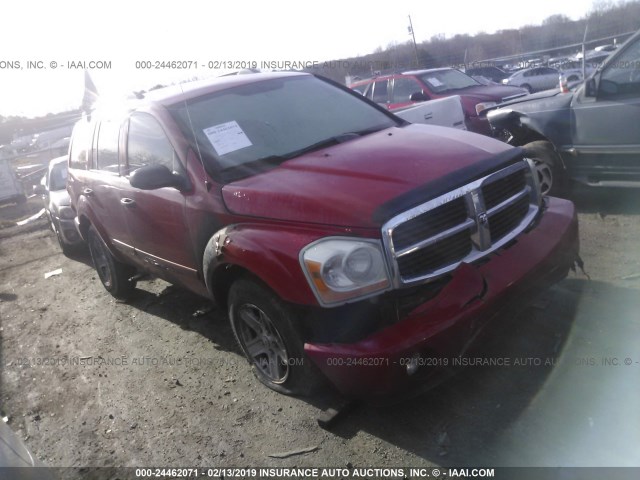 1D4HD48NX5F598510 - 2005 DODGE DURANGO SLT RED photo 1