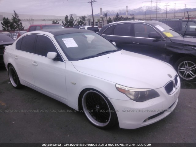 WBANA535X5B857250 - 2005 BMW 525 I WHITE photo 1