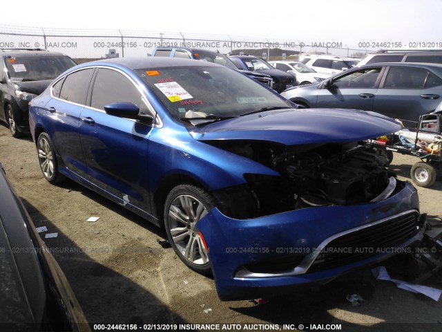 1C3CCCAB4FN537881 - 2015 CHRYSLER 200 LIMITED BLUE photo 1