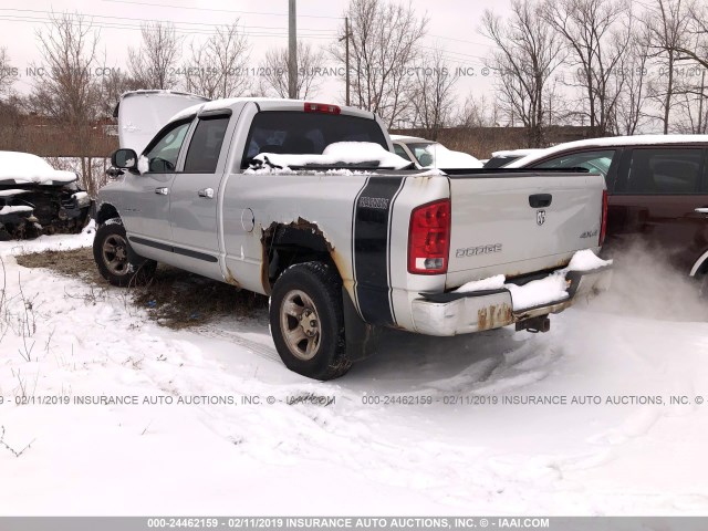 1D7HU18D65J538133 - 2005 DODGE RAM 1500 ST/SLT SILVER photo 3