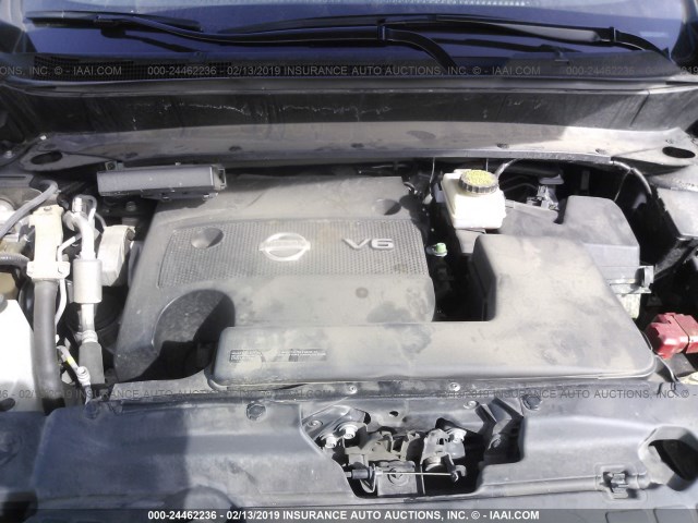 5N1AR2MM8FC649308 - 2015 NISSAN PATHFINDER S/SV/SL/PLATINUM BLACK photo 10