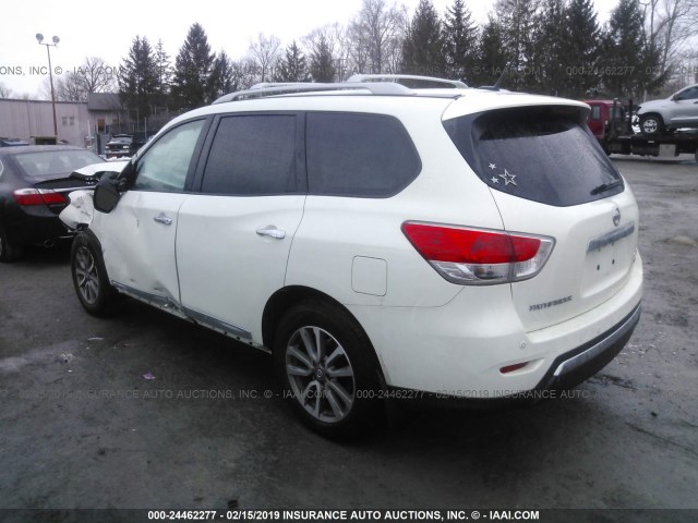 5N1AR2MM9DC622020 - 2013 NISSAN PATHFINDER S/SV/SL/PLATINUM WHITE photo 3