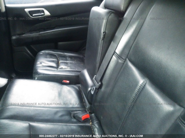 5N1AR2MM9DC622020 - 2013 NISSAN PATHFINDER S/SV/SL/PLATINUM WHITE photo 8